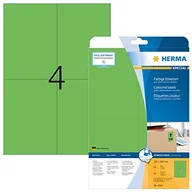 Papier do drukarek - Herma Etiketten A4 grün 105x148mm Papier matt ablösbar 80St 4564 4564 - miniaturka - grafika 1