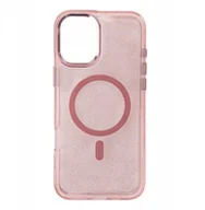 Etui i futerały do telefonów - Etui brokatowe Glitter Case z MagSafe na iPhone 16e - różowe - miniaturka - grafika 1