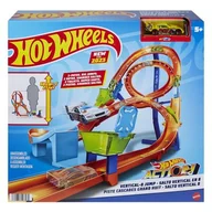 Sport i wypoczynek - Hot Wheels Zestaw Pionowy tor Ósemka HMB15 - miniaturka - grafika 1