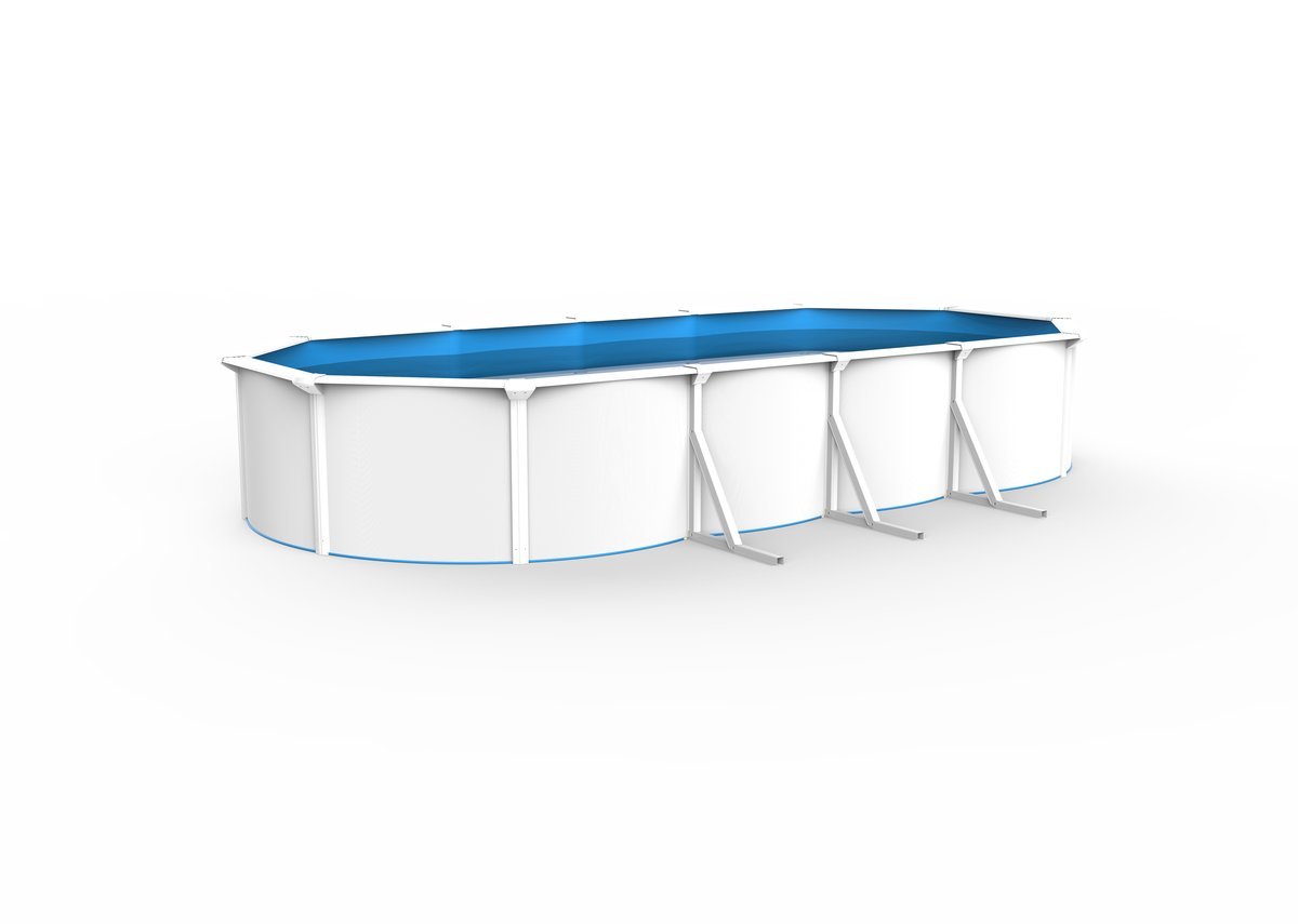 COIL Basen typu kanadyjskiego stalowy stały owalny 7.3m x 3.6m 1.3m wysokości