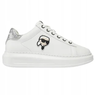 Karl Lagerfeld Białe sneakersy Kapri Nft Lo Lace 39 - Sneakersy damskie - miniaturka - grafika 1