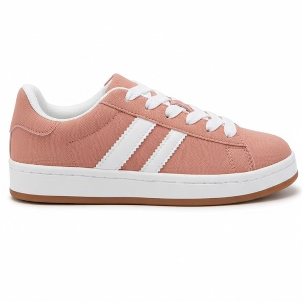 Buty Trampki Damskie Pastelowy Orange Ottana Sportowe Eleganckie Na Co Dzień Modne Stylowe Z Ekologicznej Skóry Lekkie 37
