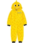 Bluzki dla niemowląt - Baby Shark Unisex Kids Onesie Yellow 3D Hood Żółty 5-6 Years - miniaturka - grafika 1