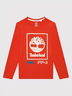 Bluzy dla chłopców - Timberland Bluzka T25S79 D Czerwony Regular Fit - grafika 1