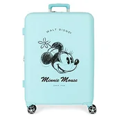 Walizki - Disney Minnie You Are Magic Walizka Średniej walizki 48x70x26 cms Twarde mocowanie ABS Wbudowany 88L 3,98 kg 4 Koła Podwójny, niebieski, Talla única, średnia walizka - miniaturka - grafika 1