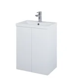 Szafki łazienkowe - Elita Kido szafka podumywalkowa + umywalka set) 50 2D WHITE MATT PDW 168089 - miniaturka - grafika 1