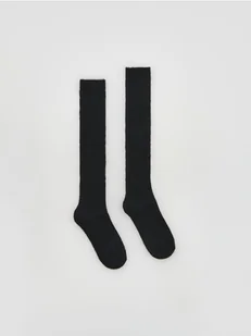 Reserved - Długie podkolanówki - czarny - Moda i Uroda OUTLET - miniaturka - grafika 1