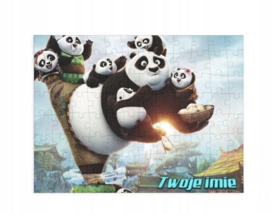 Puzzle KUNG FU PANDA PREZENT A3 252 el z Nadrukiem + IMIĘ Pudełko 41