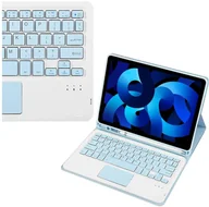 Etui do tabletów - Etui z klawiaturą Bluetooth touchpad do iPad Air 5 Niebieskie - miniaturka - grafika 1