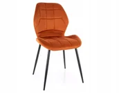 Krzesła - Krzesło tapicerowane JAKE VELVET cynamonowe - miniaturka - grafika 1