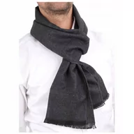 Apaszki i szaliki męskie - Męski Szal SZARY szalik ciepły SZALE MĘSKIE - miniaturka - grafika 1