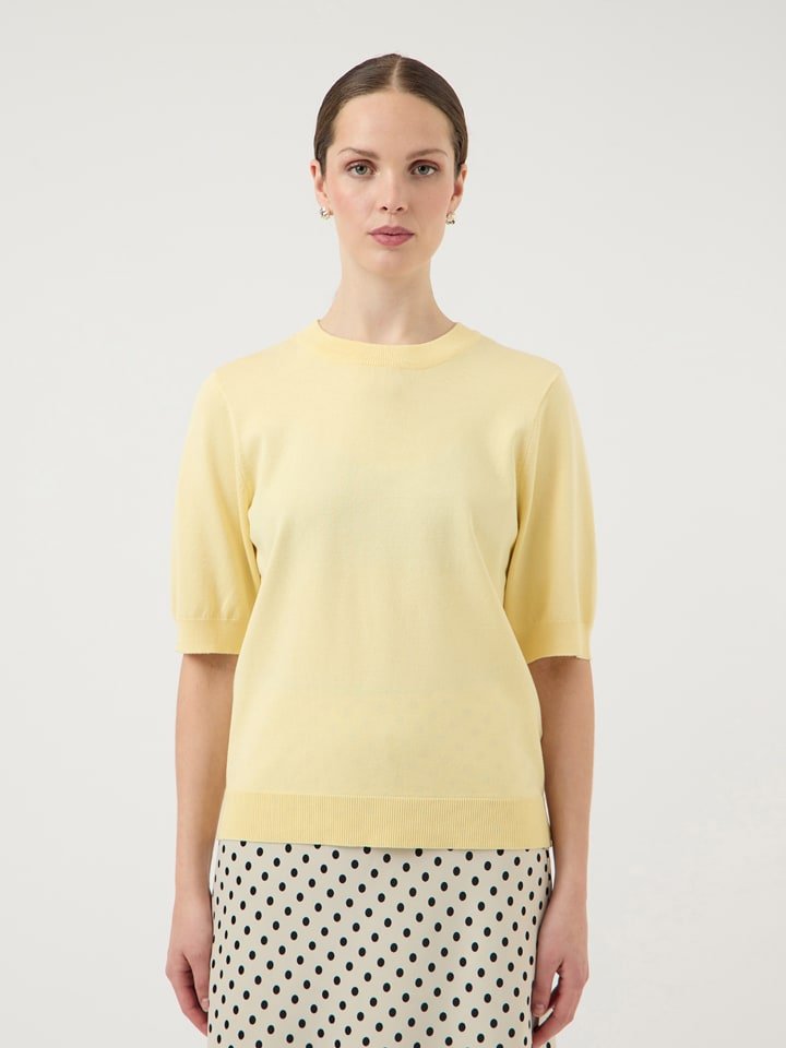 YAS Sweter w kolorze żółtym