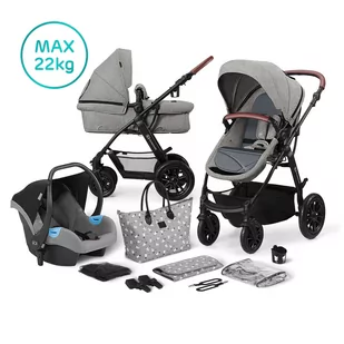 KinderKraft XMOOV 3w1 Grey - Wózki dziecięce - miniaturka - grafika 1