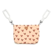 Torby i organizery dla mam - La Millou Organizer do wózka Feeria Premium Heartbeat Pink - miniaturka - grafika 1