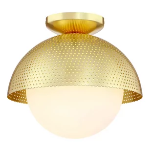Sufitowa lampa ażurowa Modena C01807BR Cosmolight metalowa mosiądz - Lampy sufitowe - miniaturka - grafika 1