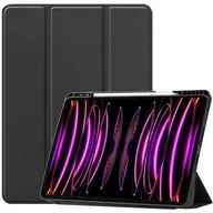 Etui do tabletów - Bizon Etui Case Tab Lizard do Apple iPad Pro 12.9 2022/2021/2020/2018, czarne - miniaturka - grafika 1