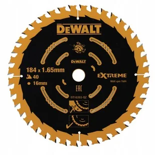 DeWalt Tarcza Do Drewna Piła DT10303 184mm 40z - Tarcze do pił - miniaturka - grafika 1