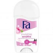 Dezodoranty i antyperspiranty unisex - Fa Invisible Sensitive 48h antyperspirant w sztyfcie o zapachu róży i głogu 50 ml - miniaturka - grafika 1