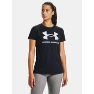 Koszulki sportowe damskie - Koszulka fitness damska UNDER ARMOUR 1356305 z krótkim rękawem - miniaturka - grafika 1