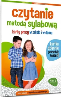Czytanie metodą sylabową. Karty pracy w szkole i w domu - Materiały pomocnicze dla uczniów - miniaturka - grafika 1