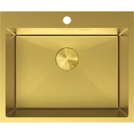 Zlewozmywaki - Mexen Solix zlewozmywak stalowy 1-komorowy 600 x 500 mm, złoty - 6408601000-55 - miniaturka - grafika 1