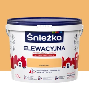 Farba elewacyjna akrylowa 10 l Karmelowy Śnieżka - Farby zewnętrzne - miniaturka - grafika 1