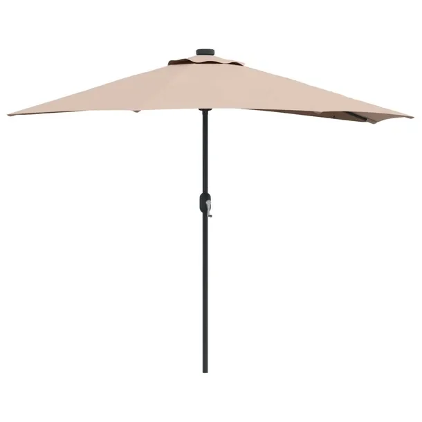 Parasolka ogrodowa Ciemnoszary 294 x 150 x 224 cm