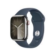 Smartwatch - Apple Watch Series 9 GPS + Cellular 41mm Stal Sport S/M Granatowy - miniaturka - grafika 1