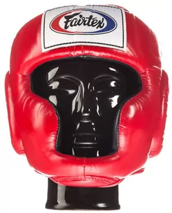 Fairtex Kask Bokserski Sparingowy HG3 Red - Kaski bokserskie i maski - miniaturka - grafika 1