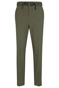 HUGO Męskie spodnie Howie232X Extra-Slim-Fit z elastycznej bawełny, Ciemny beż 251, 98 - Spodenki męskie - miniaturka - grafika 1