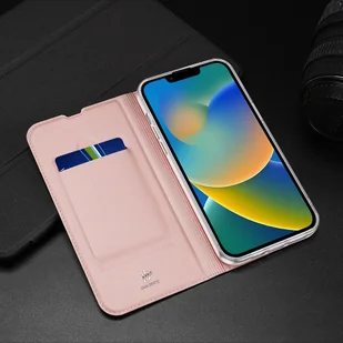 Dux Ducis Skin Pro kabura etui pokrowiec z klapką iPhone 14 Max czarny - Etui i futerały do telefonów - miniaturka - grafika 10
