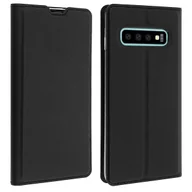 Etui i futerały do telefonów - Smukłe etui z klapką, seria Business do Samsunga Galaxy S10 - Czarne - miniaturka - grafika 1