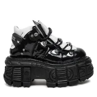 Glany damskie - Glany NEW ROCK M-106-S119 Czarny - miniaturka - grafika 1