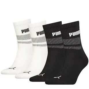 PUMA Krótkie skarpety unisex (4 sztuki), czarny/biały, 35-38 EU - Skarpetki damskie - miniaturka - grafika 1