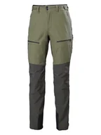 Spodnie sportowe damskie - Helly Hansen Spodnie funkcyjne "Verglas Tur" - Regular fit - w kolorze oliwkowo-antracytowym - miniaturka - grafika 1