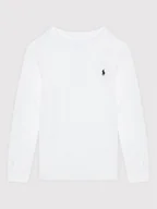 Bluzy dla chłopców - Ralph Lauren Polo Bluzka Ls Cn 322843804004 Biały Regular Fit - miniaturka - grafika 1