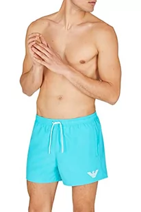 Emporio Armani Swimwear Emporio Armani Essential Boxer Swim Trunks, turkusowe, 48, turkusowy - Kąpielówki męskie - miniaturka - grafika 1