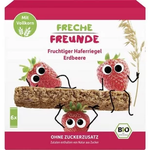 Freche Freunde, Bio, Batoniki owsiane z owocami, 6x30 g - Przekąski dla dzieci - miniaturka - grafika 1