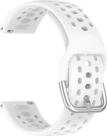 Akcesoria do smartwatchy - INF Pasek do Amazfit Active 2 - Oddychający Silikonowy Pasek Sportowy Biały - miniaturka - grafika 1