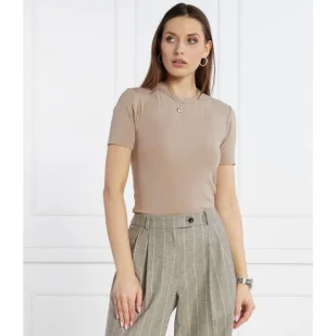 Calvin Klein T-shirt | Slim Fit - Koszulki i topy damskie - miniaturka - grafika 1