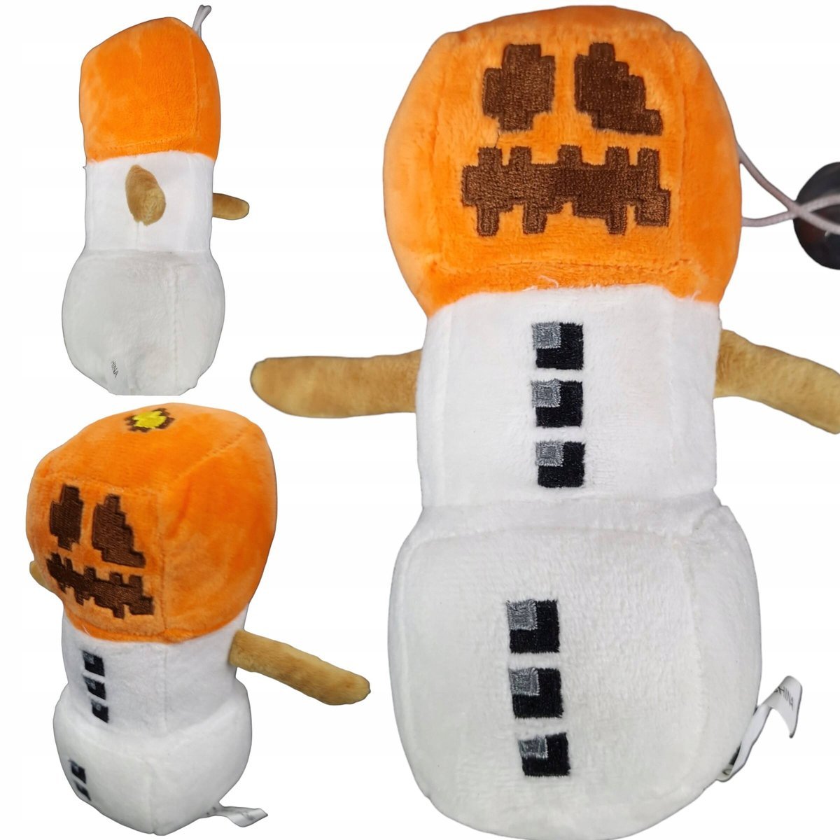 MASKOTKA MINECRAFT LEGENDS SNOW GOLEM BAŁWAN DUŻA PRZYTULANKA Z GRY PLUSZAK