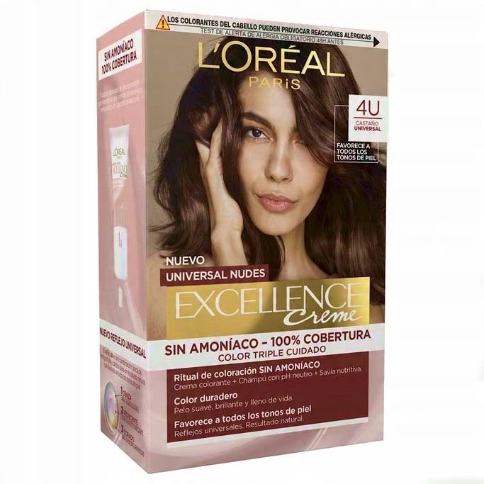 LOREAL PARIS Farba Creme 4U Brown Uniwersalny Brąz
