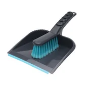 Miotły, szufle, mopy - Zmiotka z szufelka z gumką turkus Supremo - miniaturka - grafika 1
