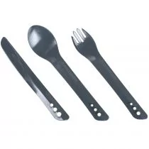 Lifeventure Sztućce Ellipse Cutlery Set Graphite LM75013 - Kuchnia turystyczne i akcesoria - miniaturka - grafika 1