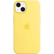 Etui i futerały do telefonów - Apple Apple iPhone 13 Silicone Case with MagSafe lemon zest MN623ZM/A - miniaturka - grafika 1