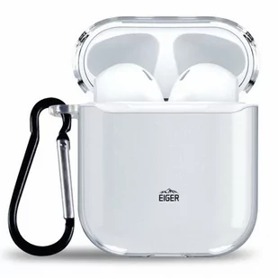 Apple Eiger Etui Eiger Glacier Case, Airpods 1/2, przezroczyste 5055821755658 - Akcesoria do słuchawek - miniaturka - grafika 1
