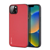 Etui i futerały do telefonów - Dux Ducis Fino etui pokrowiec pokryty nylonowym materiałem iPhone 14 Plus czerwony - miniaturka - grafika 1