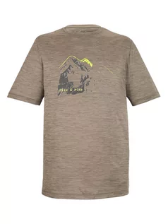 Koszulki sportowe męskie - Killtec Koszulka funkcyjna w kolorze jasnobrązowym - grafika 1