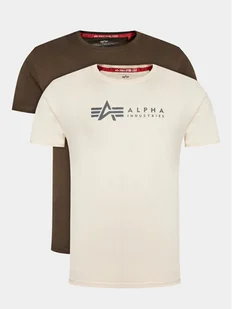 Alpha Industries Komplet 2 t-shirtów Alpha Label T 2 118534 Kolorowy Regular Fit - Koszulki męskie - miniaturka - grafika 1