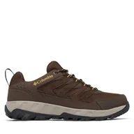 Buty trekkingowe męskie - Trekkingi Columbia Strata Trail™ Low Waterproof 2076891 Brązowy - miniaturka - grafika 1
